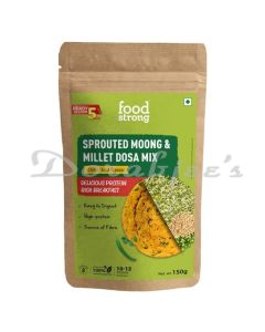 FOODSTRONG READY TO COOK SPROUTED MOONG DOSA MIX  CHILLI CHAT  150 G