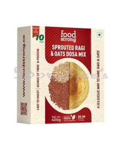 FOODSTRONG READY TO COOK SPROUTED RAGI AND OATS DOSA MIX  400 G