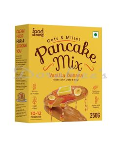 FOODSTRONG OATS AND MILLETS VANILLA BANANA PANCAKE MIX  250 G