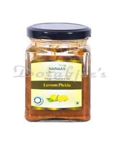 NAINAAS VIRGIN MUSTARD OIL LEMON PICKLE 200 G