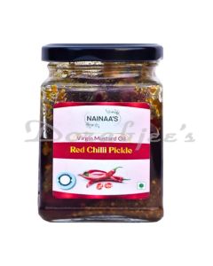 NAINAAS VIRGIN MUSTARD OIL RED CHILLI PICKLE 200 G