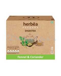 HERBEA DIGESTIVE TEA PACK OF 45G  ON IMPROVE YOUR DIGESTION WITH THIS INFUSION