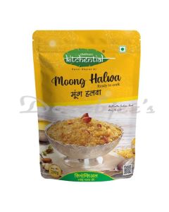 KITCHENTIAL MOONG HALWA WITH SUGAR INSTANT READY TO COOK MIX 200G