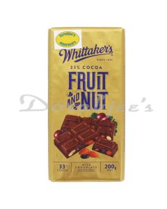 WHITTAKERS CHOCOLATE FRUIT & NUT 250G