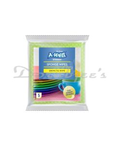 A-WELL PREMIUM SPONGE WIPES PACK OF 5 PCS