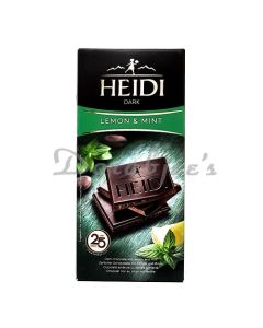 HEIDI CHOCOLATES DARK MINT & LEMON  80G