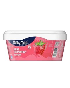 MILKY MIST  OVAL TUB STRAWBERRY ICE CREAM 1L