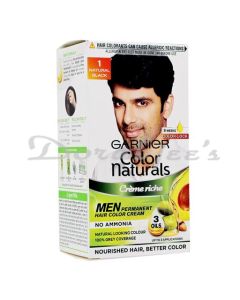 GARNIER COLOR NATURALS HAIR COLOR MEN NATURAL BLACK 1