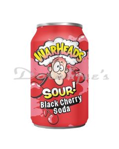 WARHEADS BLACK CHERRY SODA SOFT DRINK CAN 355ML