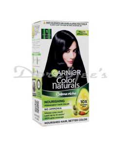 GARNIER HAIR COLOR NATURALS NATURAL BLACK 1