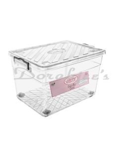 VIOLET HOUSE PLASTIC FAMILY BOX CONTAINER  70 LTR WITH WHEEL 36883