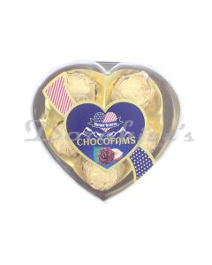 CHOCOFAMS T5 HEART CHOCOLATE 62.5 G