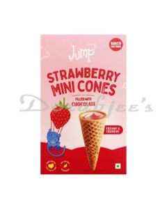 JUMP MINI CONES FILLED WITH STRAWBERRY CHOCOLATE 70G