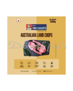 BIG SAMS FROZEN AUSTRALIAN LAMB CHOPS 200G