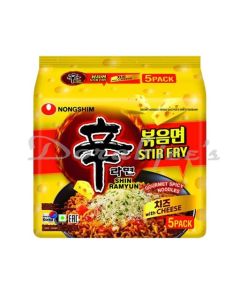 NONGHIM SHIN RAMYUN STIR FRY NOODLES WITH CHEESE 5 IN 1 680G