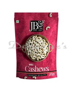 JB AND CO WHOLE CASHEW 250G CASHEWS KNOWN IN INDIA FOR THEIR DELICIOUS FLAVOR