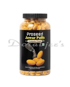 PROSEED SNACKS JOWAR PUFFS CHATPATA CHAT JAR 150G SLOW ROASTED GLUTEN FREE MILLET PUFFS