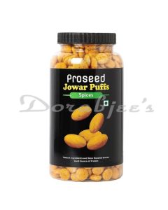 PROSEED SNACKS JOWAR PUFFS SPICES JAR 150G SLOW ROASTED GLUTEN FREE MILLET PUFFS