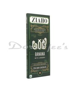 ZIAHO CHOCOLATE 70 DARK JAGGERY WITH BANANA 65G