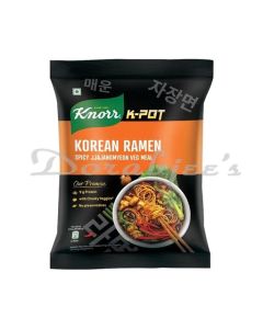 KNORR KOREAN RAMEN SPICY JJAJANGYEON VEG MEAL INSTANT NOODLES 110G