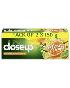 CLOSE UP CLOVE AND ORANGE TOOTHPASTE 150 G PACK OF 2