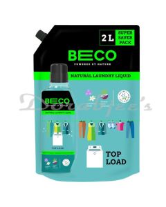 BECO MATIC TOP LOAD NATURAL LAUNDRY LIQUID DETERGENT  2 LTR