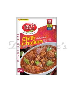 TASTY NIBBLES HEAT AND EAT CHILLI CHICKEN 200G