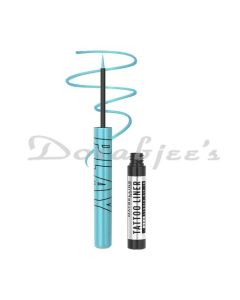 MAYBELLINE TATTOO PLAY LIGHT BLUE LIQUID EYELINER METALLIC FINISH RIDE 21ML