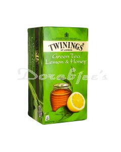 TWININGS GREEN TEA LEMON & HONEY 25 SACHETS