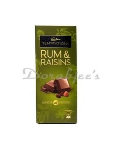 CADBURY CHOCOLATE TEMPTATION RUM RAISIN 72G