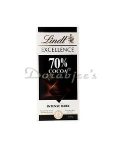 LINDT CHOCOLATE 70% EXTRA DARK CHOCOLATE LATE 100G