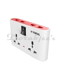 VIMAL 4 WAY 3 PIN MULTI PLUG