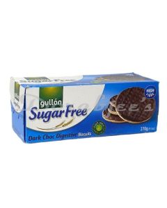 GULLON BISCUITS SUGAR FREE DARK CHOCOLATE DIGESTIVE 270G