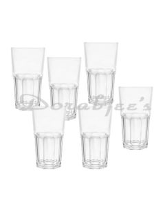 UNION LONG GLASS TUMBLER 420 ML 6PCS SET UG390