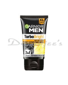 GARNIER MEN POWELIGHT DUO FACE WASH 150G