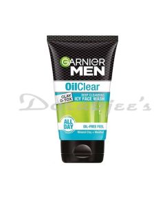 GARNIER MEN OIL CLEAR DEEP CLEANSING FACE WASH SUITABLE FOR ALL SKIN TYPES 150G