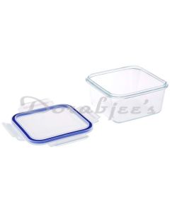 JAYPEE HOME GLASS SQUARE FOOD CONTAINER 1PC CMD0241 900ML