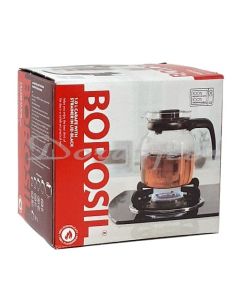 BOROSIL CARAFE WITH STRAINER IN LID BLACK 1L