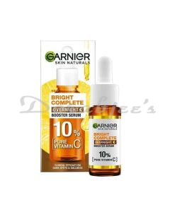 GARNIER BRIGHT COMPLETE NIGHT VITAMIN C SERUM WITH 10PC PURE VITAMIN C 15ML