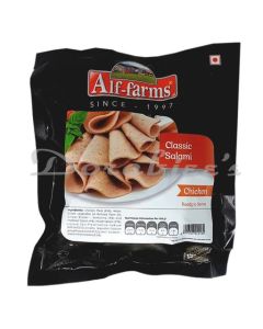 ALF FARMS FROZEN CHICKEN PLAIN SALAMI  250 G