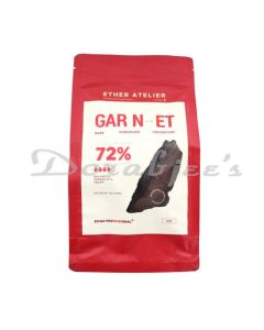 ETHER CHOCOLATES GARNET 72 DARK COUVERTURE 1KG