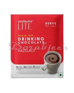 COCOSUTRA LITE  SUGAR FREE DRINKING CHOCOLATE MIX  HAZELNUT 20 G