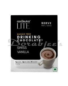 COCOSUTRA LITE  SUGAR FREE DRINKING CHOCOLATE MIX  SWISS VANILLA 20 G