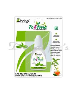 ZINDAGI STEVIA LIQUID 10 ML 100% PURE STEVIA LEAVES EXTRACT DIABETIC FRIENDLY SWEETENER