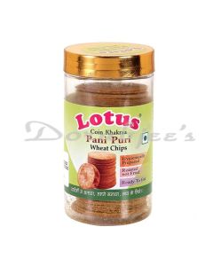 LOTUS WHEAT CHIPS 100G PANIPURI 100 G   NO MAIDA 100% WHEAT  ROSTED READY TO EAT