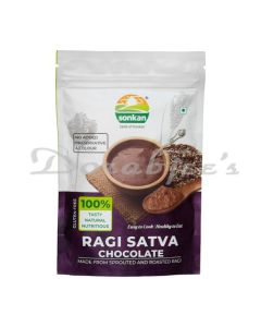 SONKAN NACHANI SATVA CHOCOLATE FLAVOR HEALTH DRINK GLUTEN FREE SPROUTED & ROASTED 200G