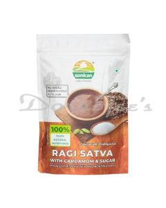 SONKAN NACHANI SATVA WITH SUGAR HEALTH DRINK GLUTEN FREE SPROUTED & ROASTED 200G