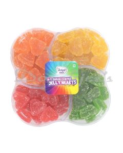 DELIGHT NUTS SUGAR COATED JELLY BALLS HEARTS 4 IN 1 PREMIUM QUALITY 400G