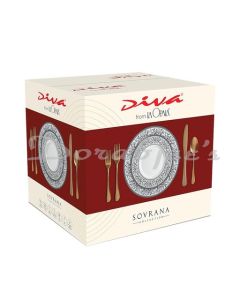 SOVRANA 35PC DINNER SET PERSIAN SILVER