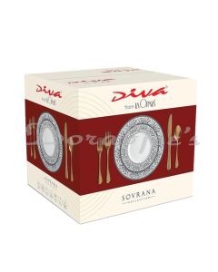 SOVRANA 35PC DINNER SET MOROCCAN GOLD